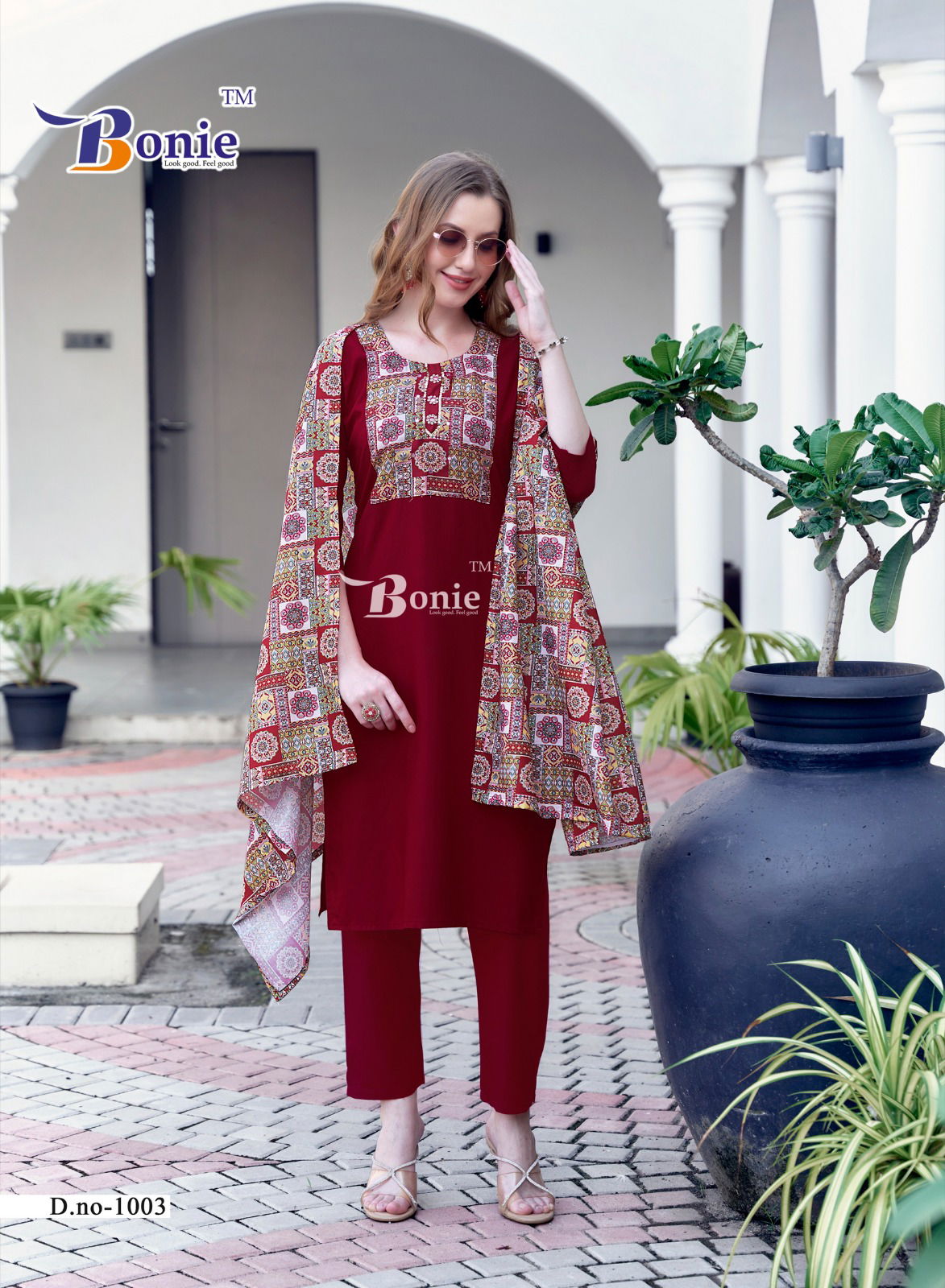 Divya Vol 1 By Bonie Heavy Rayon Stylish Kurti With Bottom Dupatta Wholesale Online